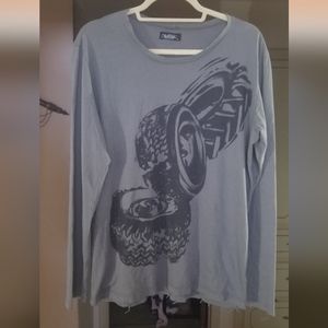 Lauren Moshi graphic long sleeve medium